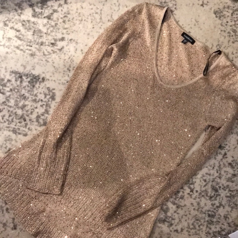 Gold sequin top